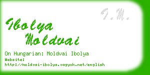 ibolya moldvai business card